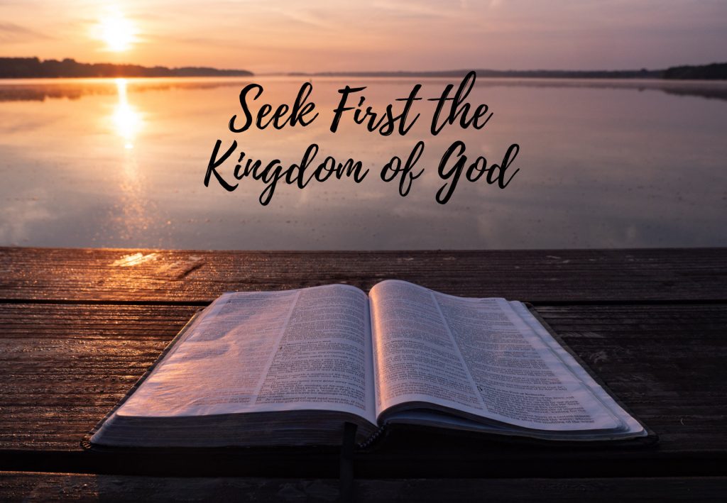 Seek first the kingdom